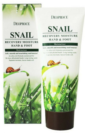 Восстанавливающий увлажняющий крем для рук и ног с муцином улитки «Snail Recovery Moisture Hand&Foot»