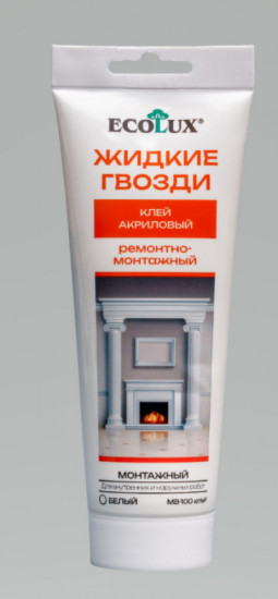 Клей акриловый ремонтно-монтажный, цвет Белый