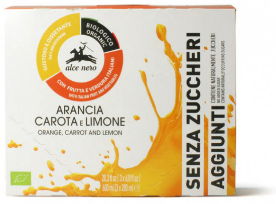 Набор органического сока «Апельсин, морковь, лимон»