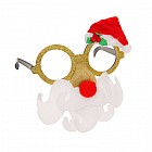 Очки карнавальные «Дедушка мороз», красный нос