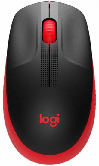 Мышь беспроводная полноразмерная Logitech M190 Red