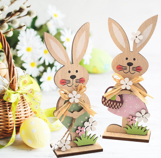 Украшение праздничное «Пасхальные кролики»