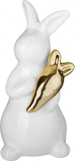 Фигурка декоративная «Кролик с морковкой»