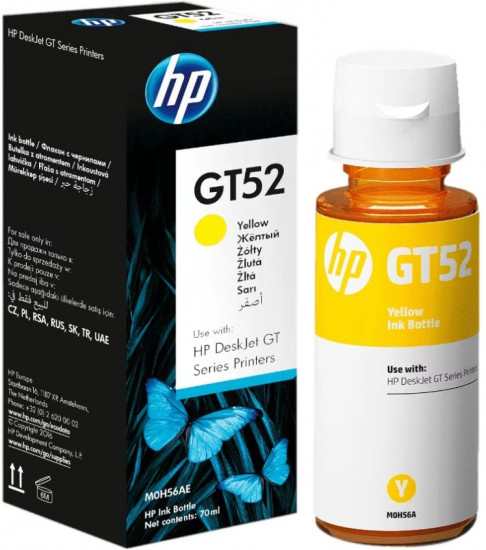 Картридж HP GT52 Yellow Original Ink Bottle, желтый