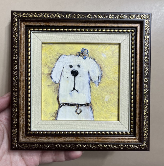 Картина-миниатюра ручной работы в раме