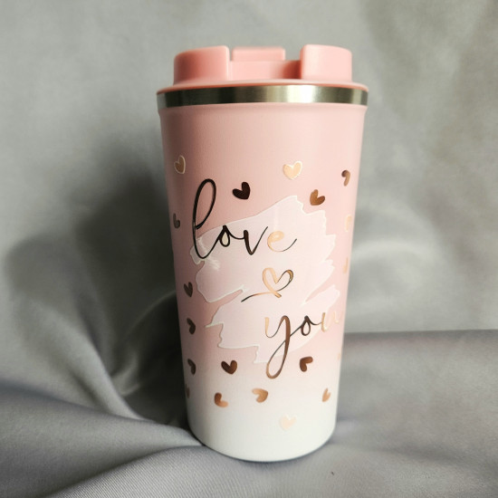 Термокужка для кофе «I love you»