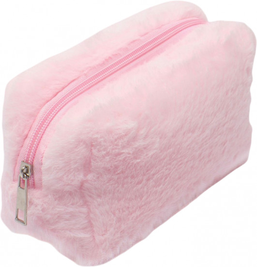 Косметичка мягкая меховая на молнии