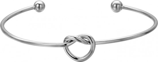 Браслет жёсткий открытый с узлом