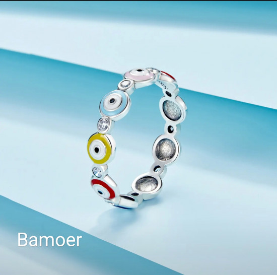 Кольцо с фианитами «Глаз»