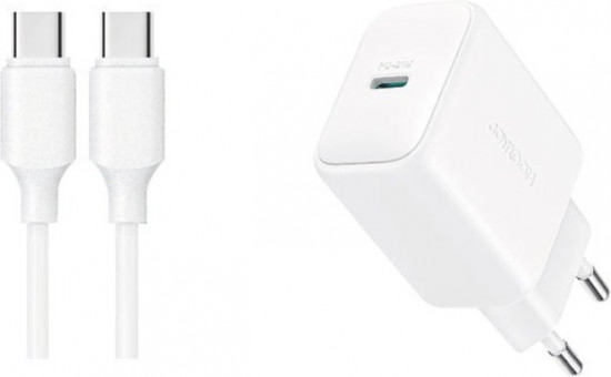 Комплект сетевого зарядного устройства Joyroom JR-TCF20WT
