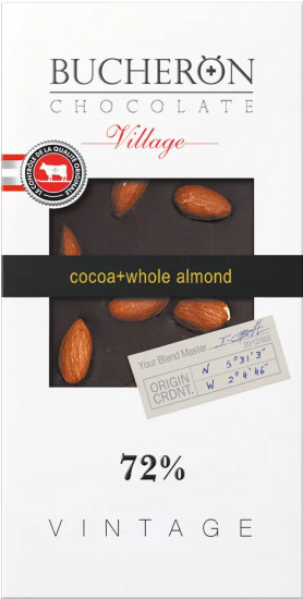 Шоколад горький с миндалем