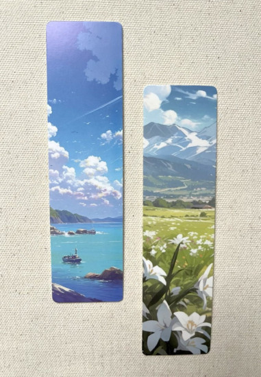 Набор закладок для книг «Пейзаж аниме»