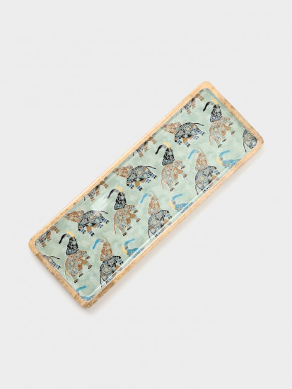 Блюдо прямоугольное «Мудрый слон»