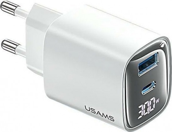СЗУ Usams CC229 XC Series 30W QC3.0+PD USB+Type-C порты