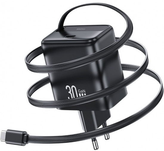 СЗУ Usams CC241 YC Series 30W Type-C порт с кабелем-рулеткой Type-C