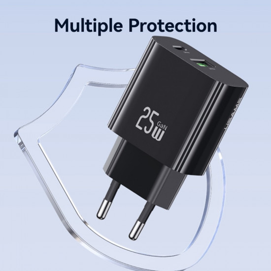 СЗУ Usams CC315 T65 CC315TC01 25W PD USB+Type-C порты