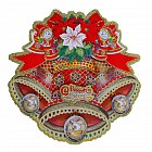 Плакат «Колокольчик резной со снеговиками» 25х25,5 см