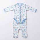 экрю/голубой