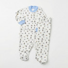 экрю/голубой