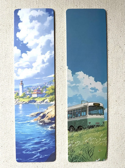 Набор закладок для книг «Пейзаж аниме»