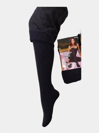 Хлопковые колготки с начёсом
