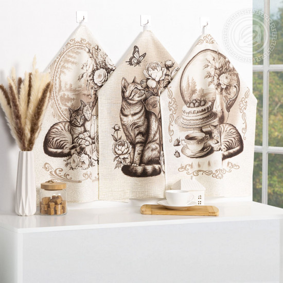 Набор полотенец из рогожки «Ностальгия»