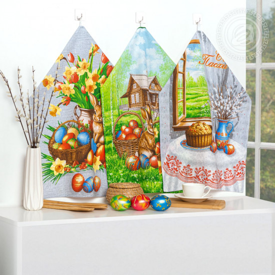 Набор полотенец из рогожки «Околица»