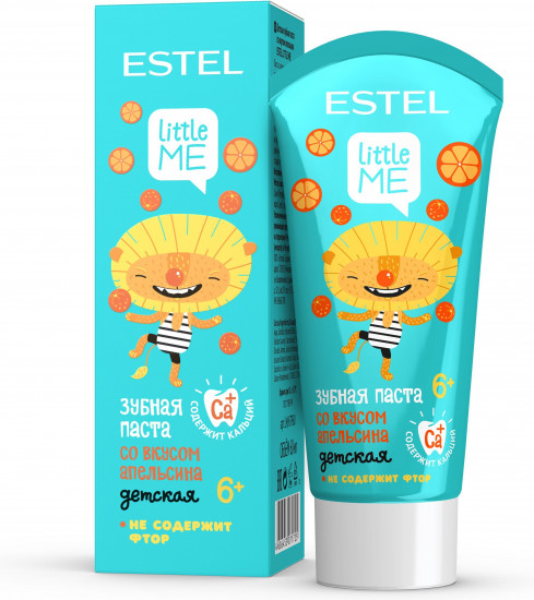Детская зубная паста со вкусом апельсина