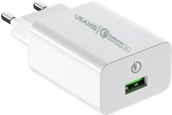 СЗУ USAMS T22 US-CC083 3A 18W QC3.0 1xUSB порт