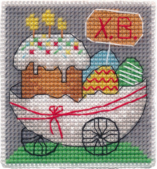 Набор для вышивания на пластиковой канве «Счастливой Пасхи»