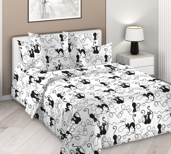 Простыня на резинке «Котофей»