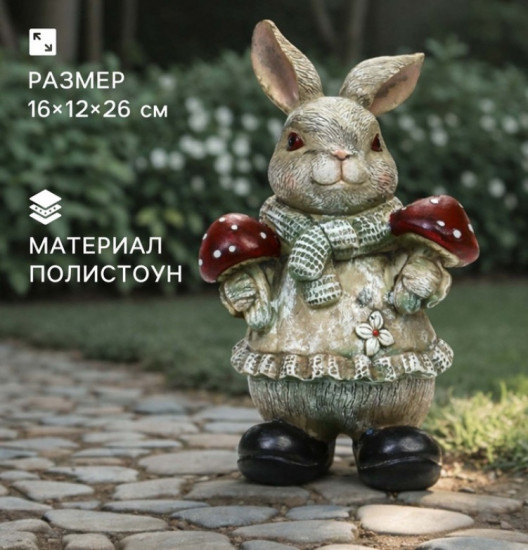 Фигура «Зайка с грибами»