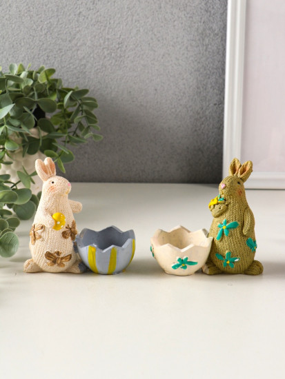 Фигурка-подставка «Зайчики пасхальные»