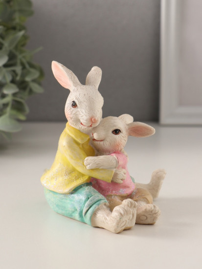 Фигурка «Кролик с крольчонком: папа и сын»
