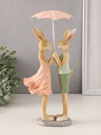 Фигурка «Романтика. Кролики под зонтом»