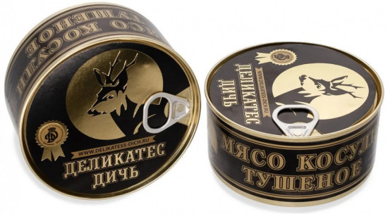 Мясо косули тушеное