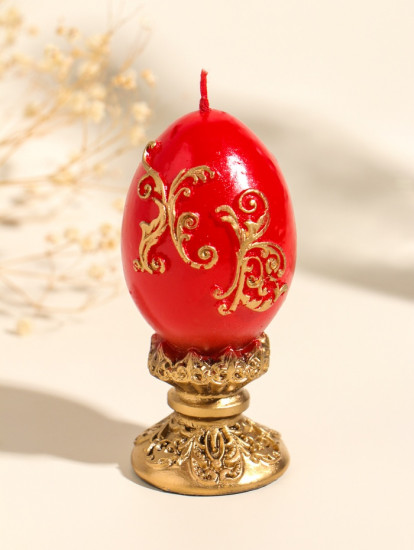 Свеча декоративная «Пасхальное яйцо вензельное»