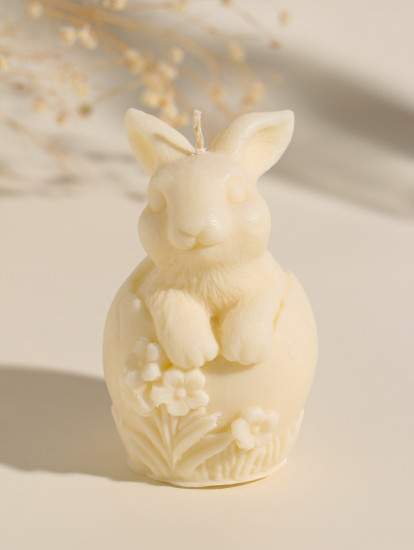 Свеча пасхальная «Заяц с цветами»