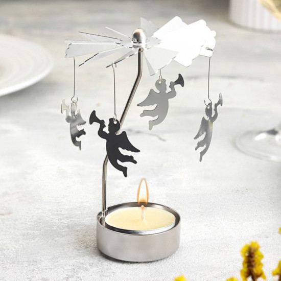 Подсвечник «Карусель вращающаяся с ангелами»