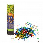 Хлопушка поворотная «С новым годом!», 20 см, конфетти + фольга серпантин