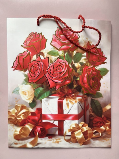 Пакет подарочный «Розы»