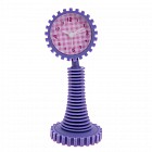 Будильник на пружинке «Колесо», фиолетовый