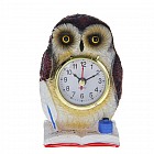 Часы настольные «Филин на книге с пером»