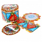 Коробка складная «Заяц с барабаном», (17х17x12,5 см)