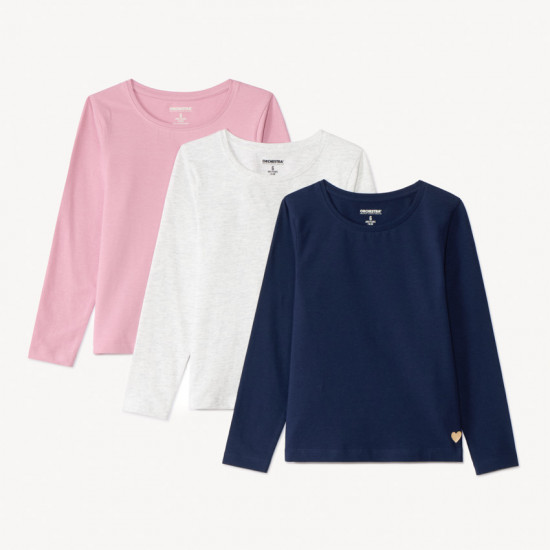 Набор лонгсливов для девочек