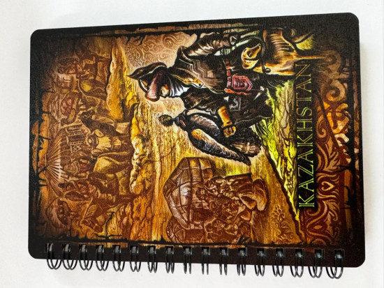 Блокнот деревянный для записей «Казахстан»