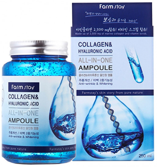 Ампульная сыворотка для лица «Collagen & Hyaluronic Acid All-In-One Ampoule»