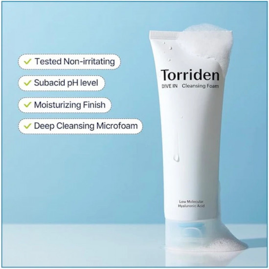 Пенка для умывания «Dive-In Low Molecular Hyaluronic Acid Cleansing Foam»