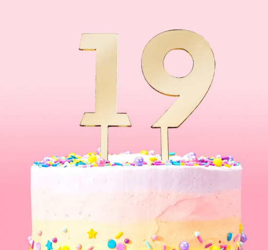 Набор топперов для торта Доляна «Цифры»