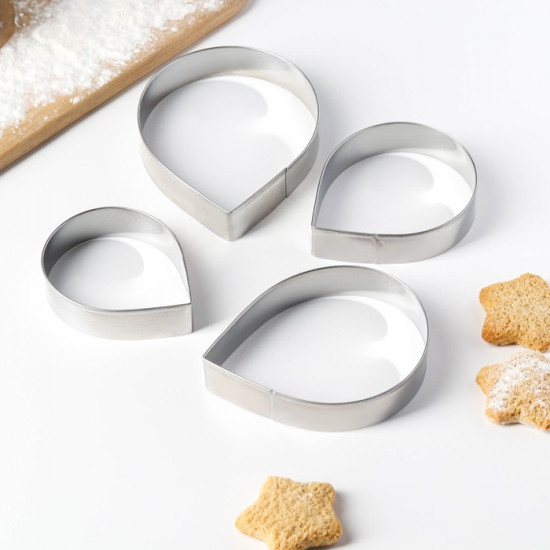 Набор форм для печенья «Лепестки розы»